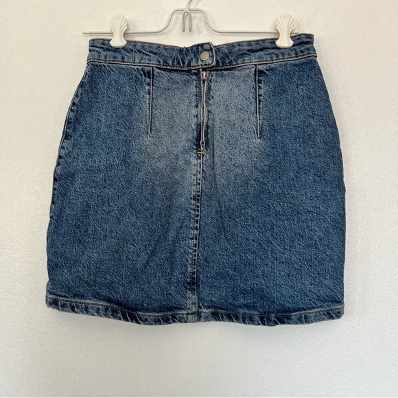 Free People We The Free Midgnight Magic Denim Skirt Sz 4 - Picture 10 of 10